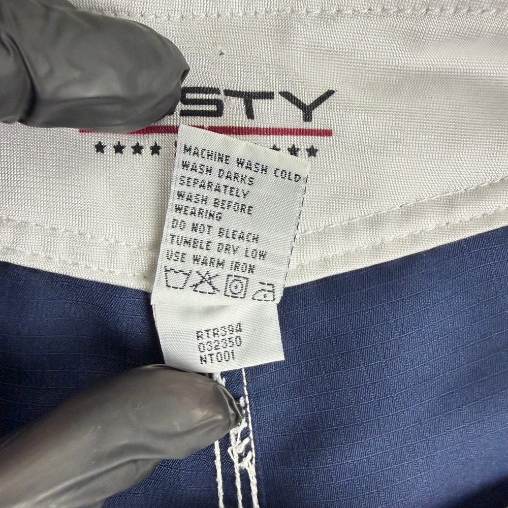 Rusty Board Shorts Mens 36 Navy Blue Vintage Ripstop Mesh Cargo Swim Trunks - Picture 12 of 13